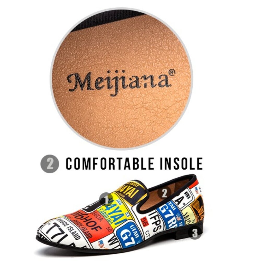 MeiJiaNa~ U.S. License Plate, Fashion- Loafer, Slip-On Shoes- Size 10- B09C3L711 - Picture 15 of 17